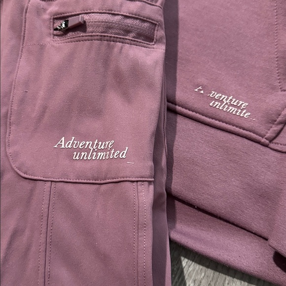 Girls purple Zara hoodie and pants set 7 - Picture 2 of 5